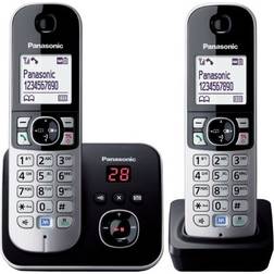 Panasonic KXTG6822EB Twin DECT Cordless Telephone Set with Answer Machine