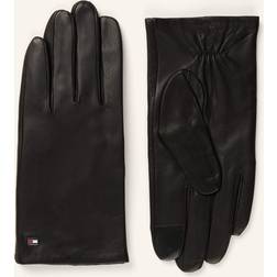 Tommy Hilfiger Leather Gloves - Black