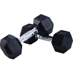 Homcom Hex Dumbbell Set 2 x 8kg