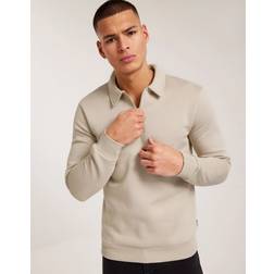 Only & Sons Collegegenser onsCeres 1/4 Zip Sweat Polo Sølv