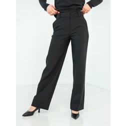 Selected Femme SlfRita MW Wide Pant - Black
