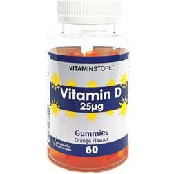 Vitaminstore Vitamin D 25µg Gummies Orange 60 pcs