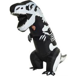 Morphsuit Oppustelig Skelet T-Rex Kostume