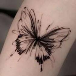 Shein Butterfly Pattern Tattoo Sticker, Festival/y2k Themed Makeup & Party Decoration Black Friday