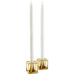 Audo Copenhagen Kubus Micro Gold Plated Ljusstake 3.5cm 2st