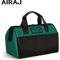 Shein AIRAJ 13 Inch Tool Bag Electrician Multifunctional Strong Durable Oxford Thickened Woodworking Storage Portable Handheld Bag