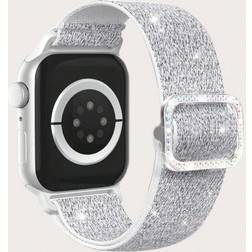 Shein Stretchy Band Compatible With Apple Watch 38/40/41/42/44/45/49mm, Elastic Straps Sport Solo Loop Wristband