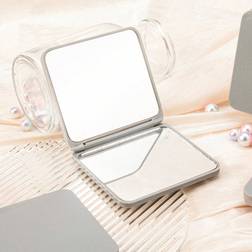 Shein 1pc Portable Double-sided Square Makeup Mirror As Gift For Sister, Aunt, Mother, Party Etc