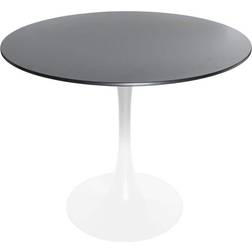 Leisuremod Bristol Modern White/Black Dining Table 32"