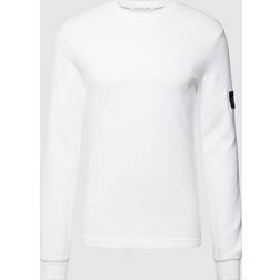 Calvin Klein Jeans Sweatshirt mit Waffelmuster, Größe