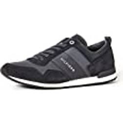 Tommy Hilfiger Iconic Leather Suede Mix Runne - Natblå