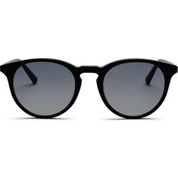 MessyWeekend New Depp Round Sunglasses - Black/Grey