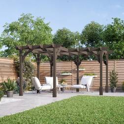 Rutland Corner Pergola Wood L420