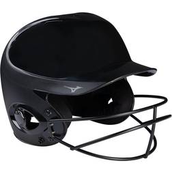Mizuno Adult MVP Softball Batting Helmet, Small/Medium, Black