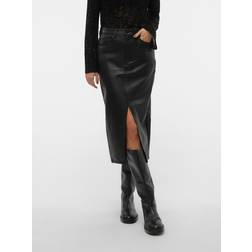 Vero Moda Vmveri Hr Calf Pl Skirt - Zwart