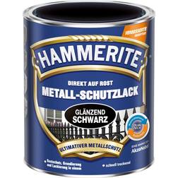Hammerite metallschutz-lack glänzend Metallfarbe Schwarz 0.25L