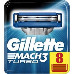 Gillette Gillette Mach3 Turbo Razor Blades for Men, Pack of 8