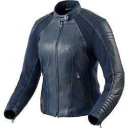 Rev'it! Revit Coral Ladies Leather Jacket Blue Woman