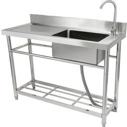 VEVOR Stainless Steel Utility Sink 39.4 x 19.1 x 37.4 in