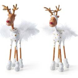 Medusa Copenhagen Mr & Mrs Rudolf 2011 White&Gold Julpynt 23cm