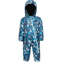 Dare 2b Kid's Bambino II Waterproof Insulated Snowsuit - Blue Floral Print (DKP390_W4G)