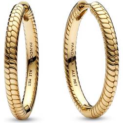 Pandora Moments Charm Hoop Earrings - Gold