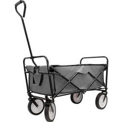 Leisurewize Outdoor Utility Garden Trolley Collapsible Folding Wagon Cart