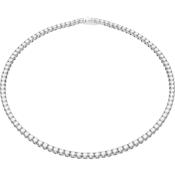 Swarovski Matrix Tennis Necklace - Silver/Transparent