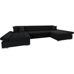 Trademax Niesha Black Sofa 360cm 6 Seater