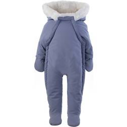 Rachel Riley Baby Faux Fur Trim Snowsuit - Blue