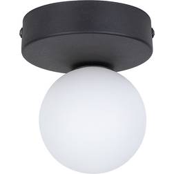 Edit Bianca Black Ceiling Flush Light 12cm