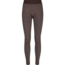 Hype The Detail Printed Leggings - Brown