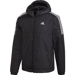 Adidas Herren Essentials 3S Isolierte Kapuze Jacke, Schwarz