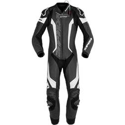 Spidi Laser Pro One Piece Perforated Suit - Black/White Man