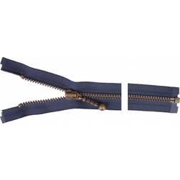 YKK YKK Delbar Lynlås Antik Messing 60cm 4mm Marine