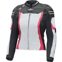 Held Street 3.0 Motorrad Lederjacke, weiss-pink, Größe Damen