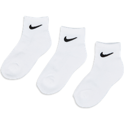 Nike Little Kid's Cushioned Ankle Socks 3-pack - White (UN0026-001)