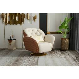 JVMoebel Relax 360° Beige Loungestuhl 91cm