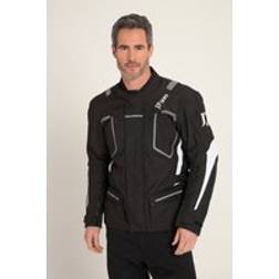 JP1880 Motorrad-Jacke Soft Protektoren Reflex Einsätze - Schwarz