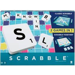 Mattel Scrabble 2-in-1 Double Sided Board Game