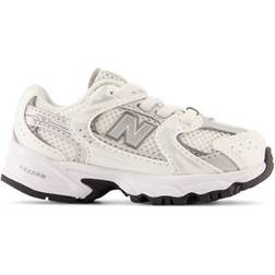 New Balance Infants 530 Bungee - White with Silver Metallic