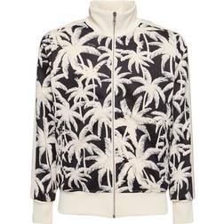 Palm Angels Print Tech Zip-up Sweatshirt Black