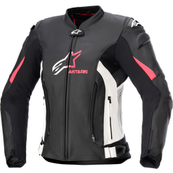 Alpinestars Stella GP Plus V4 Leather Jacket - Black/White/Diva Pink Man, Woman