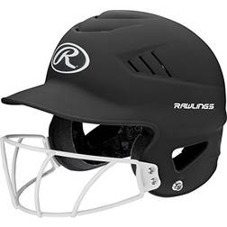 Rawlings Coolflo Highlighter Batting Helmet One Size Fits Most 6 1/2-7 1/2 Matte Black