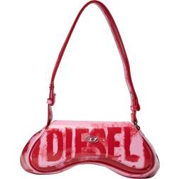 Diesel Play Crossbody Faux Leather Bag Pink 01