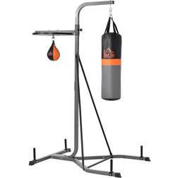 Homcom Punchbag and Speedball Boxing Station Frame Freestanding Training