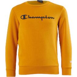 Champion Crewneck Sweatshirt Junior Yellow, Unisex, Tøj, Skjorter, Gul