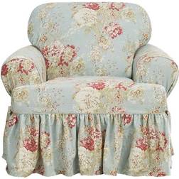 Waverly Ballad Loose Armchair Cover Blue, Red (109.2x101.6cm)