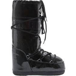 Moon Boot Icon Glitter Boots - Black