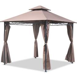 FDW 10 x10 Gazebo Outdoor Canopy UV Protection Canopy Tent